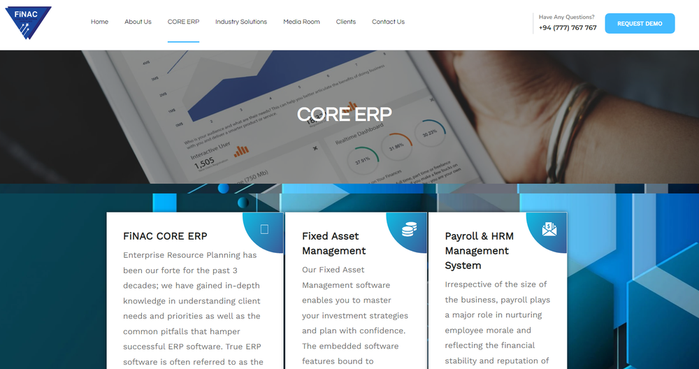 FiNAC CORE ERP Screenshot 1