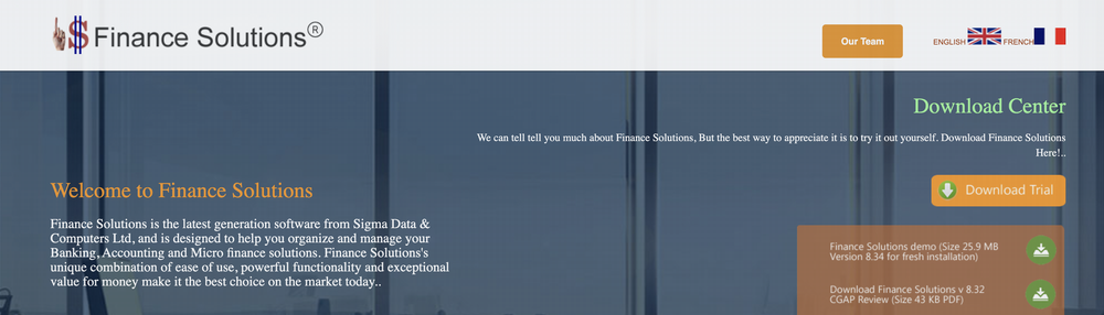 Finance Solutions Screenshot 1