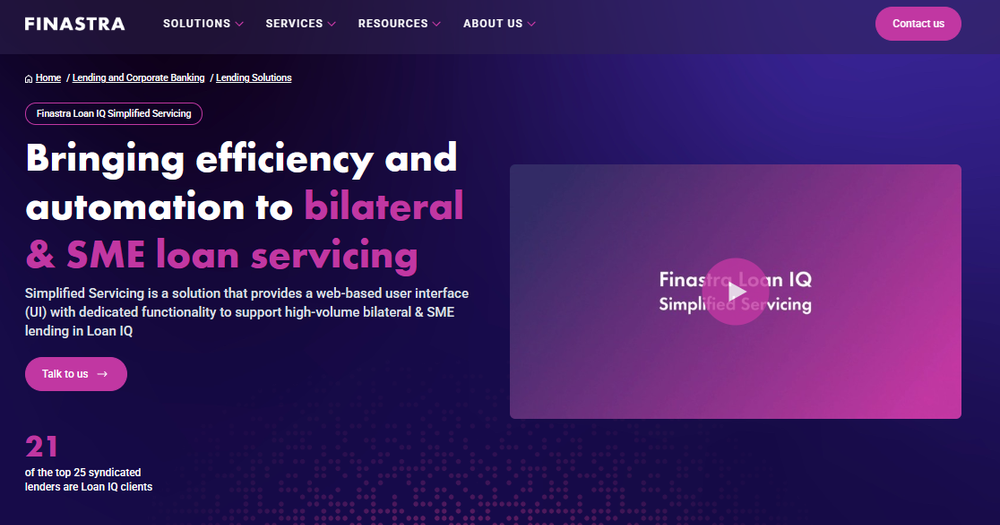 Finastra Loan IQ Screenshot 1