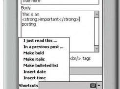 Posting editor