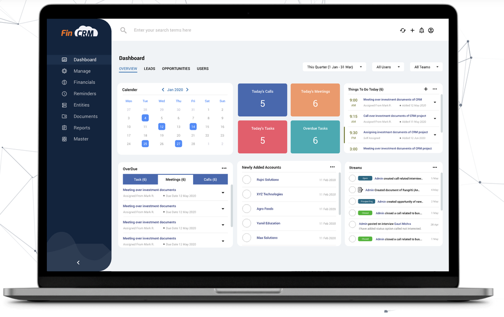 FinCRM Screenshot 1