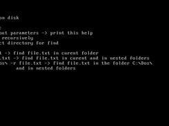 Find utility for DOS Screenshot 1