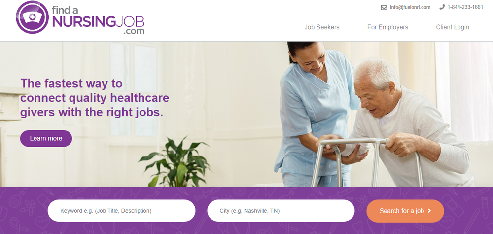 FindANursingJob.com Screenshot 1