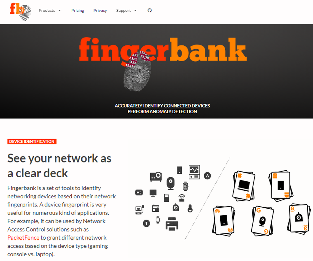 Fingerbank Screenshot 1