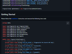 Fingerprint Pro Server API Java SDK Screenshot 1