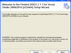 Firebird 2.7.7 DDEX installer Screenshot 2