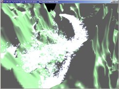 Particles with activated heightmap collision