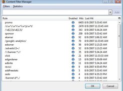 Content Filter Manager - Used to manage content filters