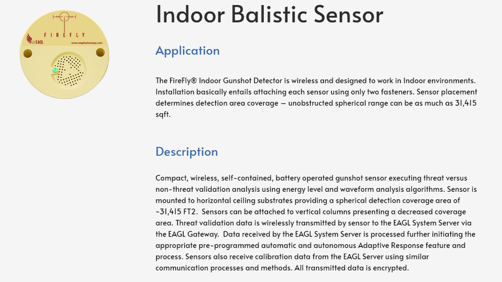 FireFly Indoor Gunshot Detector Screenshot 1