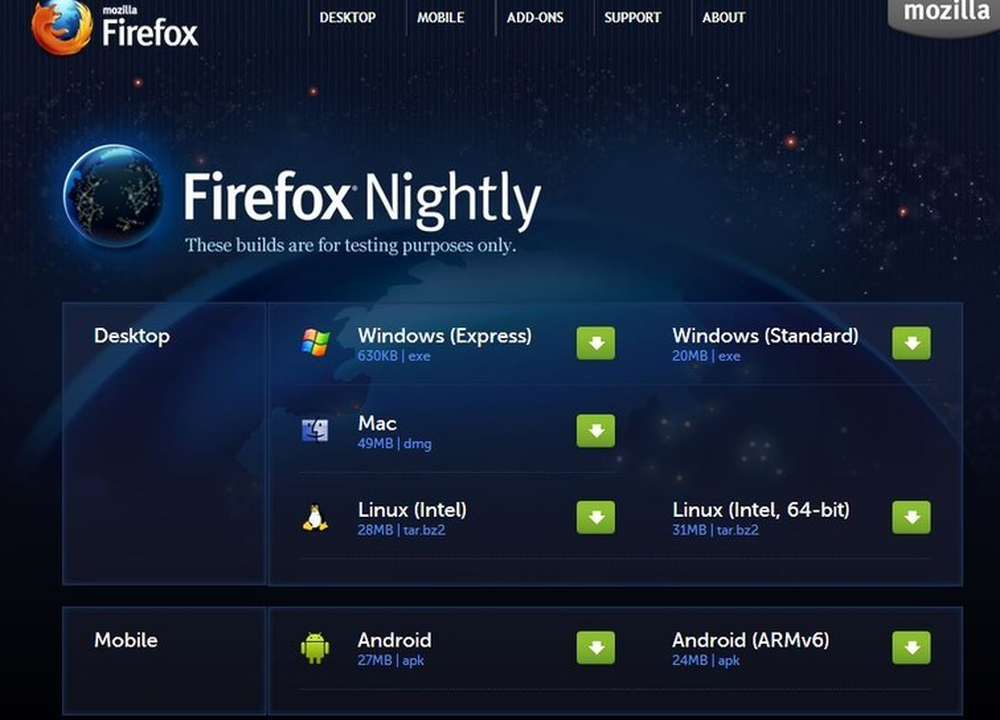 Firefox Nightly Screenshot 1