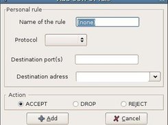 Adding an output rule