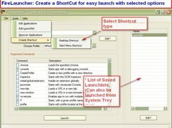 4. If you prefer Shortcuts to System Tray Menu.