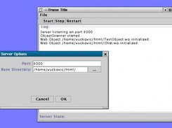 The firestorm web server GUI
