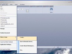 A full view of the main menu