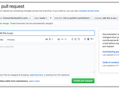 First Contributions Screenshot 1