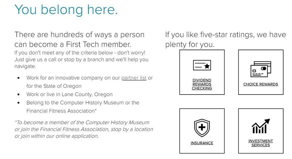First Tech Credit Union Screenshot 1