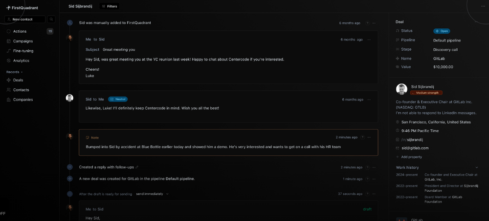 FirstQuadrant Screenshot 1