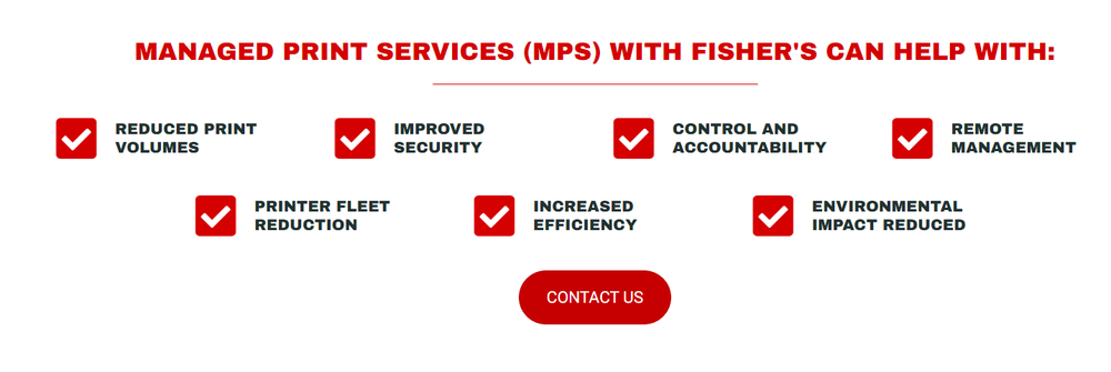 Fisher's Managed Print Services Screenshot 1