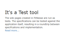FitNesse Screenshot 1