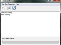 The main window of Fitness Timer