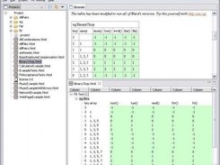 Screenshot of alpha showing binary chop test run.
