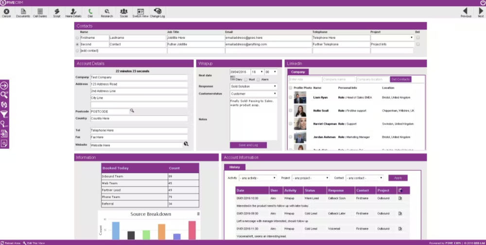 FiveCRM Screenshot 1