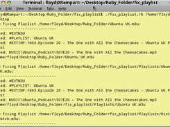 Fix Playlist in Command Line Glory Action!