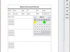 report template designer, input state