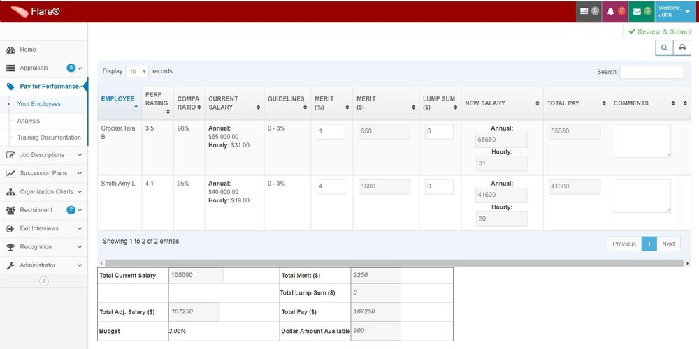 Flare Talent Management Suite Screenshot 1
