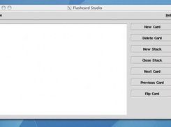 Flashcard Studio v0.1.0 running on Mac OS X and X11