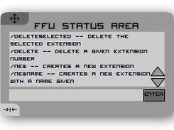 You can control the whole of FFU with the main terminal.