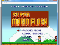 Flashkart running "Super Mario Flash"