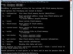 FlashProg help on Windows operation system
