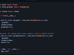 Flask-GraphQL Screenshot 1