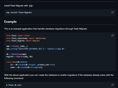 Flask-Migrate Screenshot 1