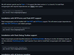 Flask-MongoEngine Screenshot 1