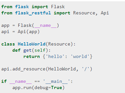 Flask-RESTful Screenshot 1
