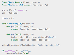 Flask-RESTful Screenshot 2