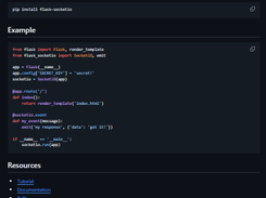 Flask-SocketIO Screenshot 1