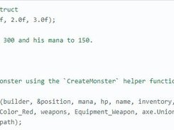 sample - serializing monster from FlatBuffers