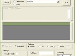Main page - DB file generation