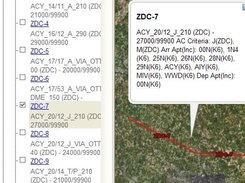 Example of auxiliary data provided via descriptive balloons