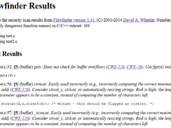 Flawfinder Screenshot 1