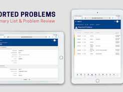 FleetSoft's Reported Problems Overview On A Tablet
