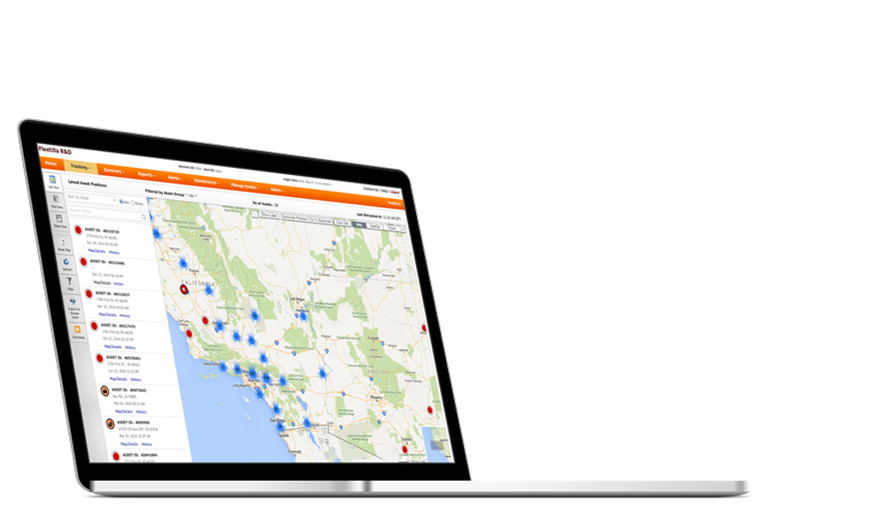 Fleetilla Trailer Tracking Solution Screenshot 1