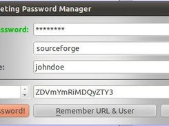 Fleeting Password Manager 2.6 running on Ubuntu 11.04