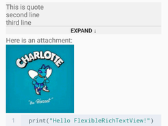FlexibleRichTextView Screenshot 1