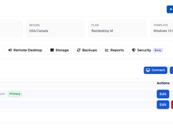 Web access user creation and management panel for flexidesktop