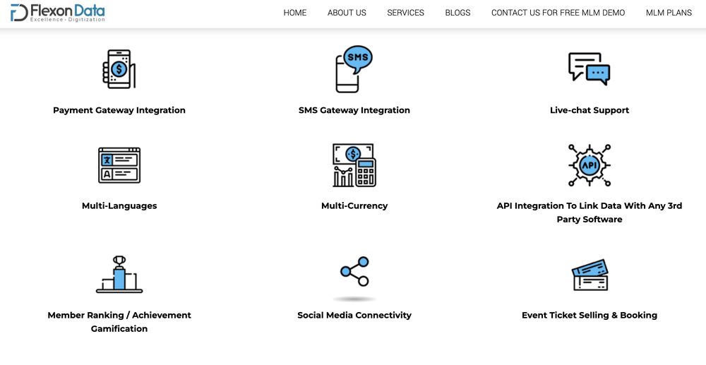 Flexondata MLM Software Solutions Screenshot 1