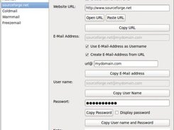 Sample of the user interface